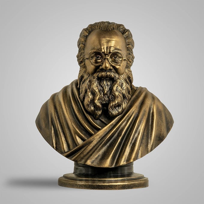 PERIYAR SCULPTURE 8 INCH ANTIQUE BRONZE COLOUR