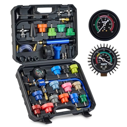 Orion Motor Tech Coolant Pressure Tester Kit, 31pc Master Coolant Vacuum Refill Kit with 23 Radiator Adapters, Radiator Cooling System Pressure Tester Kit with Vacuum Pump Vacuum Purge & Refill Tool - Image 1
