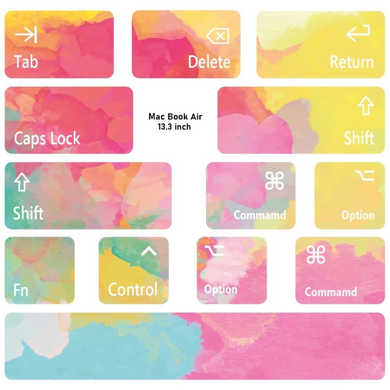 Partial Keyboard Sticker Mountains For MacBook Air - Image 5