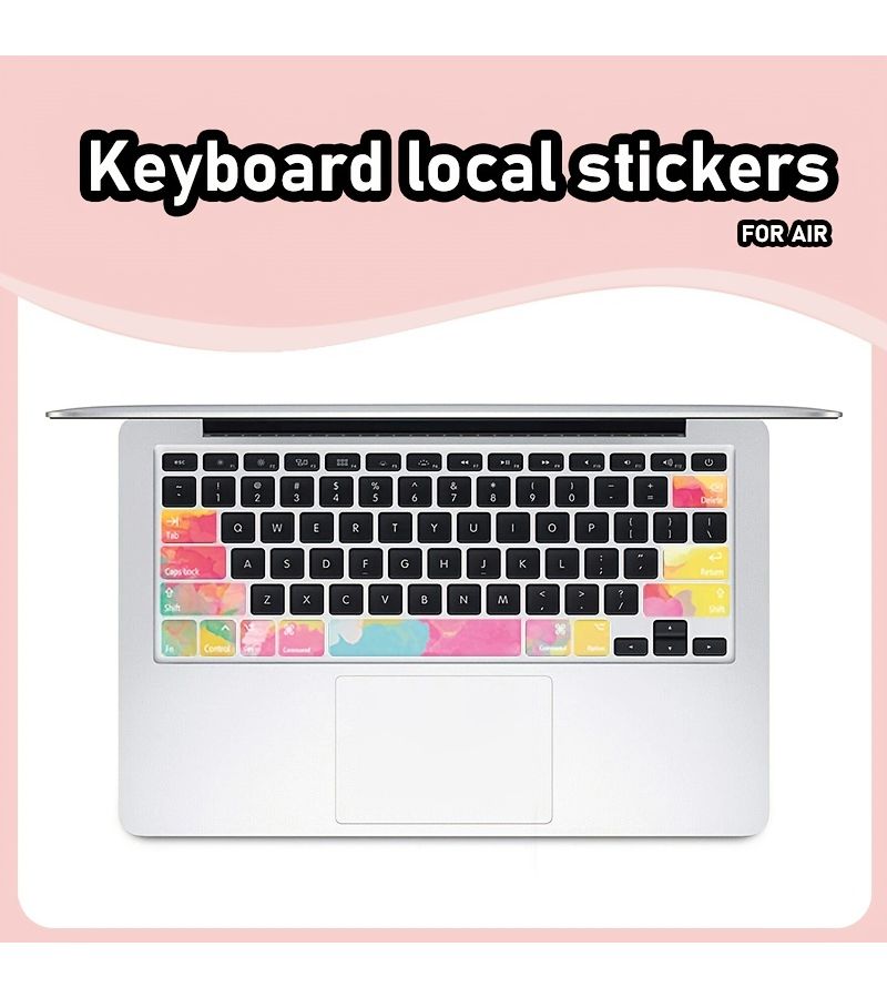 Partial Keyboard Sticker Mountains For MacBook Air - Image 2