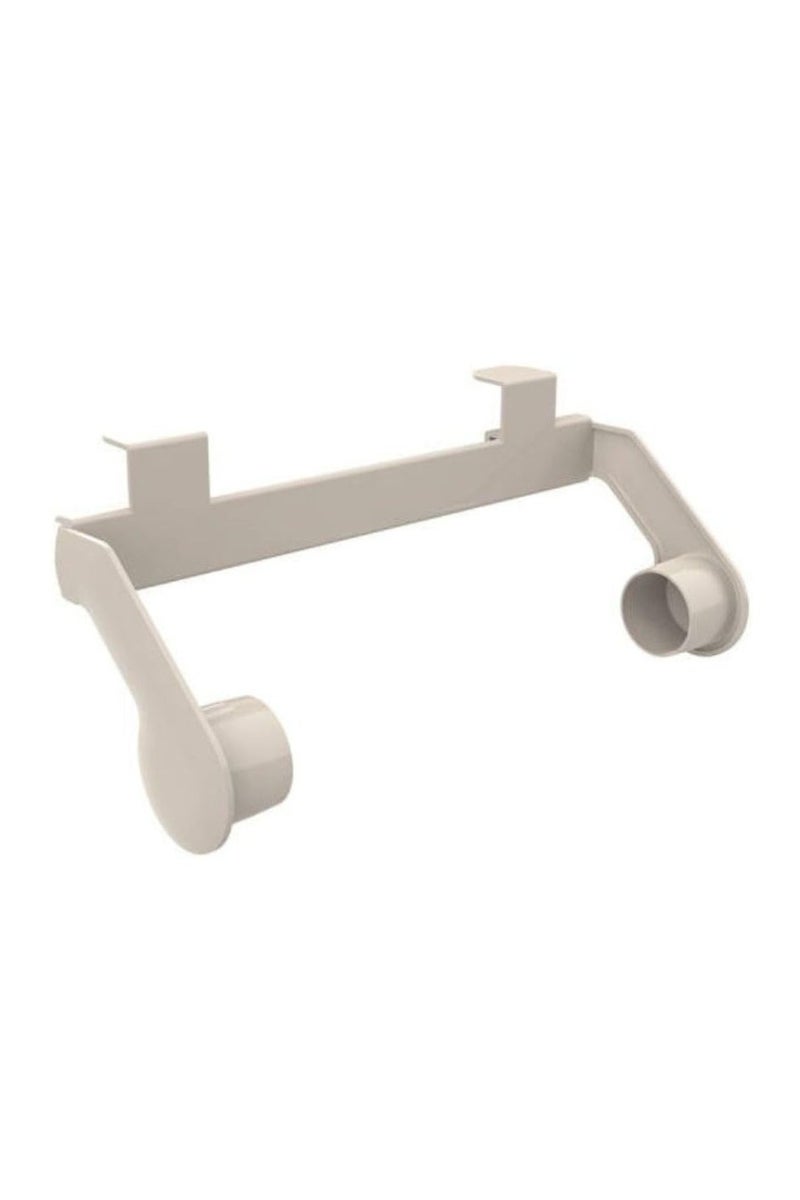 Primanova Paper towel rack under cabinet & wall mounted roll paper holder for kitchen & bathroom plastic beige  - Image 1