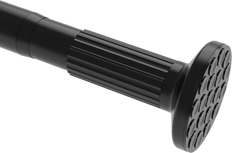 Umimile Tension Curtain Rod, 51-165 Inch,Spring Shower Closet for Windows or Shower,Easy to Install, No Drilling, Rust, Bathroom, Rod Diameter 1.26 Inches, Black,Umimile - Image 1
