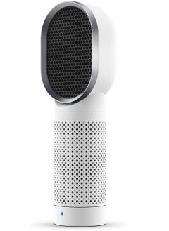 Generic Portable Air Purifier and Ionizer with True HEPA Filter,for Home Desktop and Office,Removes 99.9% of Dust (White)  - Image 1