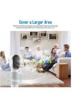 Generic Portable Air Purifier and Ionizer with True HEPA Filter,for Home Desktop and Office,Removes 99.9% of Dust (White)  - Image 5
