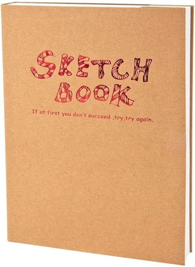 SYNYEY - SYNYEY Potentate Craft Paper Cover Sketchbook, Drawing Pad, Acid Free, 100 Gram, A5, 120 Sheets - Image 1