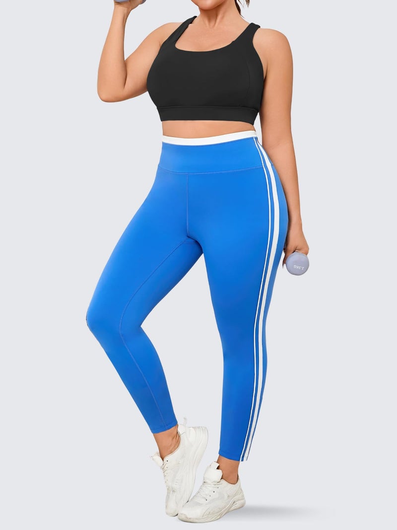 Plus Size Cloud Soft Racerback Sports Bra with Adjustable Straps and Removable Pads - Image 5