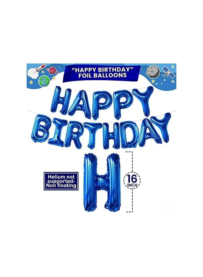 KATCHON Happy Birthday Space Balloons Pack of 22 | Galaxy Balloons for Space Themed Party Supplies - Image 2