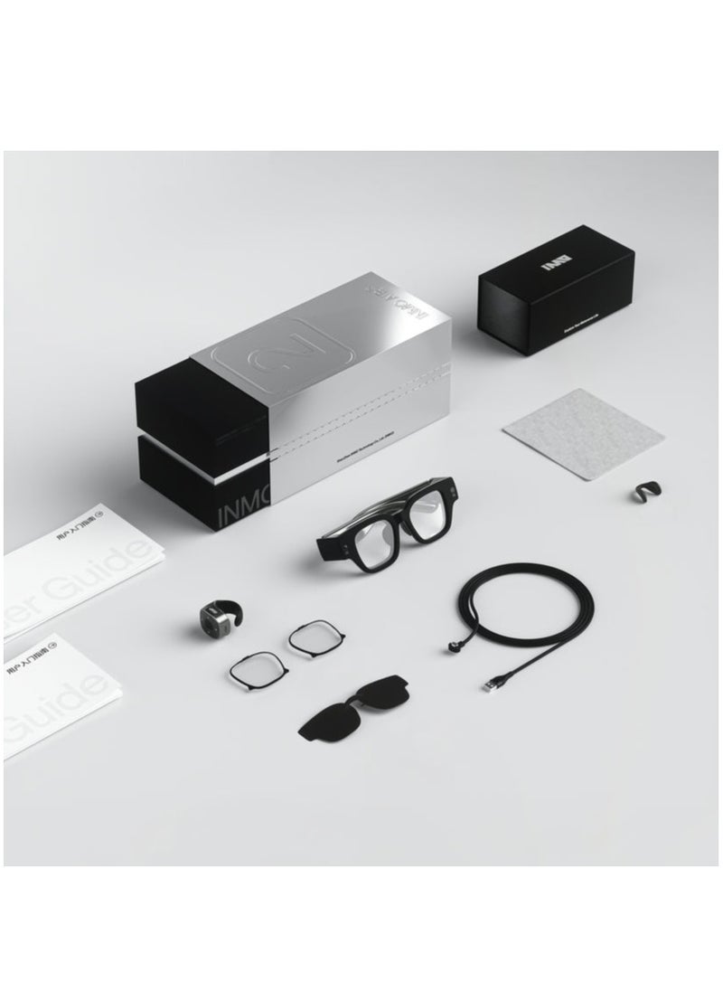 INMO - INMO Air2 All-in-One Wireless Smart Plain Glass Spectacles with Bluetooth Ring - Image 1