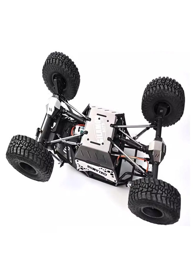 XinGeeek RC Stainless Steel Chassis Armor Front Centre Rear Protection Chassis Skid Plate for Axial 1/8 AXP8 Gilamon RC - Image 4