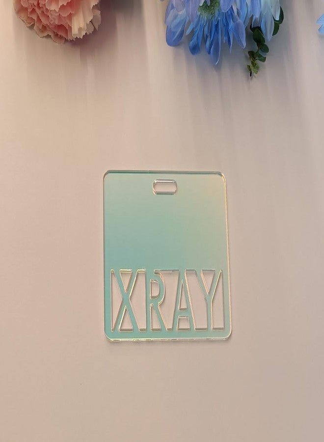 XIAOYUE 5pcs of X RAY Badge Buddy Card,Radiology Badge Buddy Blanks, Vertical or Horizontal Badge Accessories for Nurse Name Identification (Rainbow, Horizontal) - Image 2