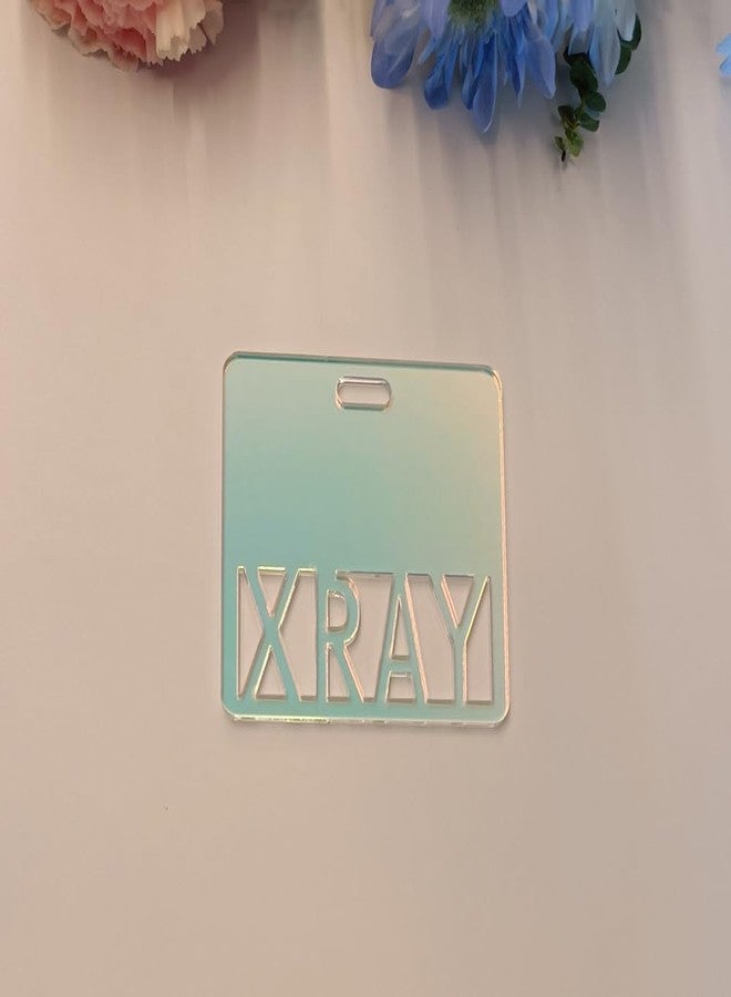 XIAOYUE 5pcs of X RAY Badge Buddy Card,Radiology Badge Buddy Blanks, Vertical or Horizontal Badge Accessories for Nurse Name Identification (Rainbow, Horizontal) - Image 1