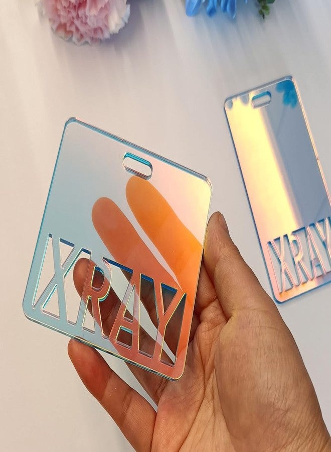 XIAOYUE 5pcs of X RAY Badge Buddy Card,Radiology Badge Buddy Blanks, Vertical or Horizontal Badge Accessories for Nurse Name Identification (Rainbow, Horizontal) - Image 4