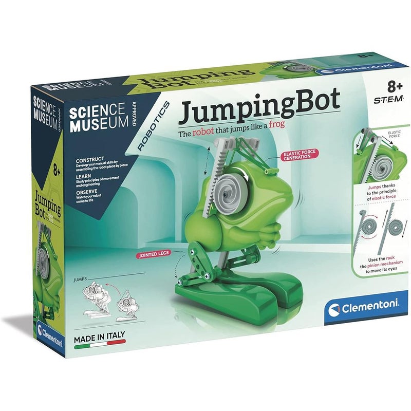 Clementoni - Science Museum Jumping Bot Frog Robot - 61716 - Image 1