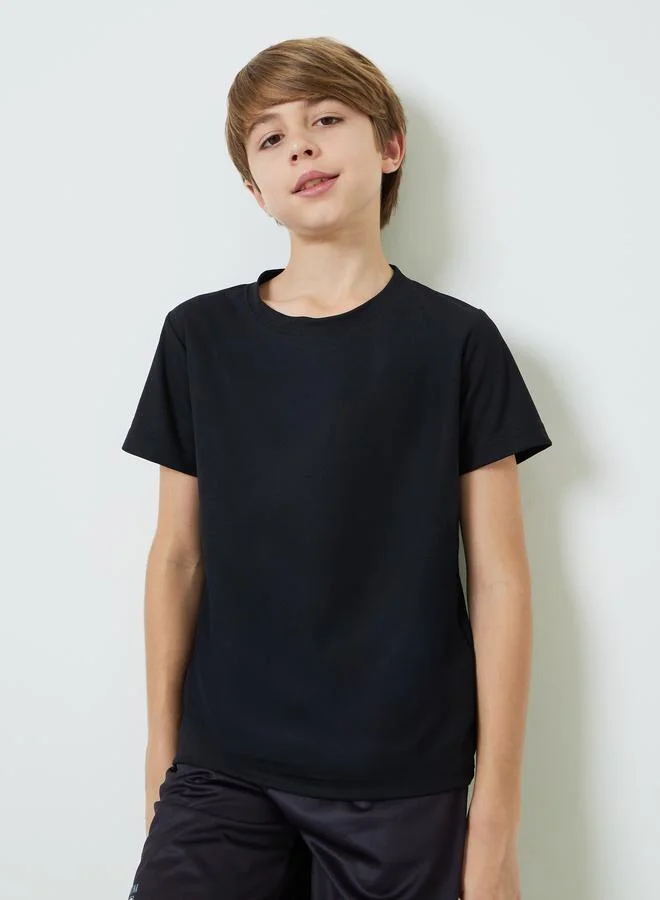 ستايلي Teens Cotton Sports Jersey Athleisure T-Shirt
