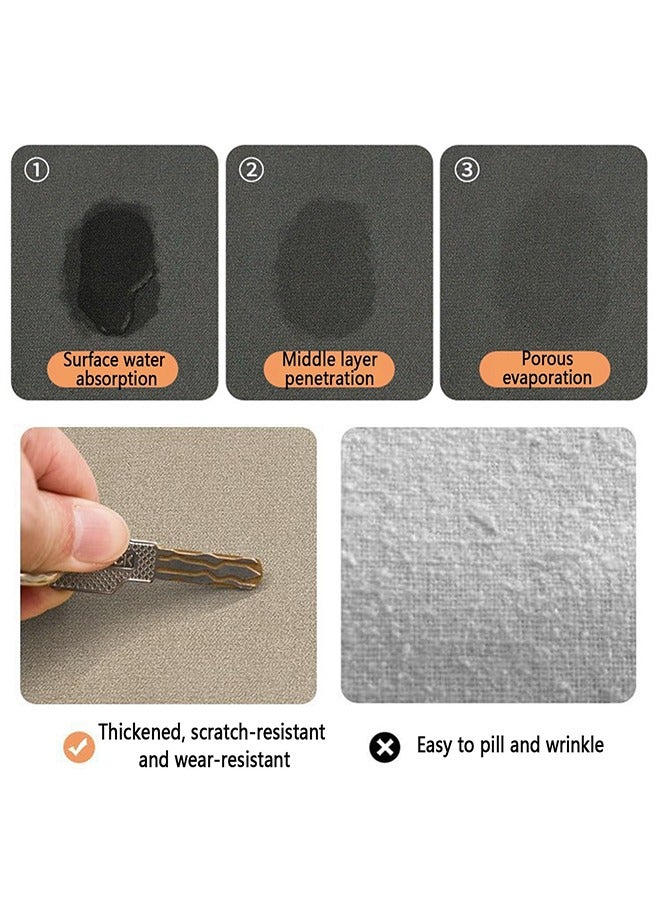 TodyJeyHo Coffee Mat, Boho Style Dish Drying Mat, Drying Desktop pad, Fast Water Absorption, Hide Stains, Easy to Clean, Fit Coffee Bar Accessories (40cm*50cm)  - Image 2