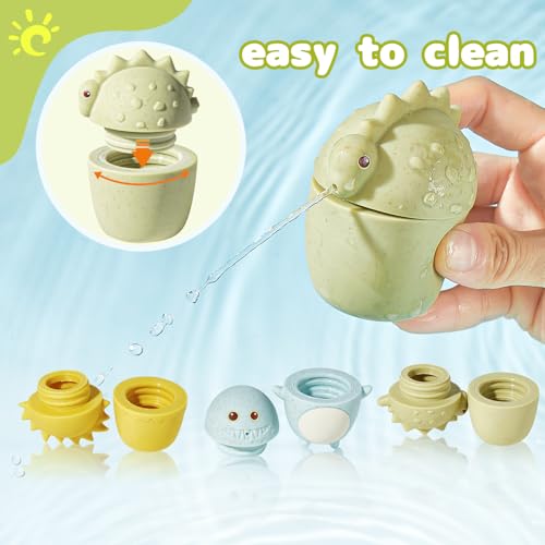AMCHSURI Squirting Animal Bath Toys for Babies 618M Toddlers 13Y Spray Water Toys for Bathtub Pool Shower Play Fun Bath Gift for Boys Girls - Image 5