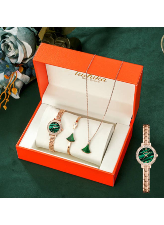 lushika - Women Watches Sets with Necklace and Bracelet - Image 1