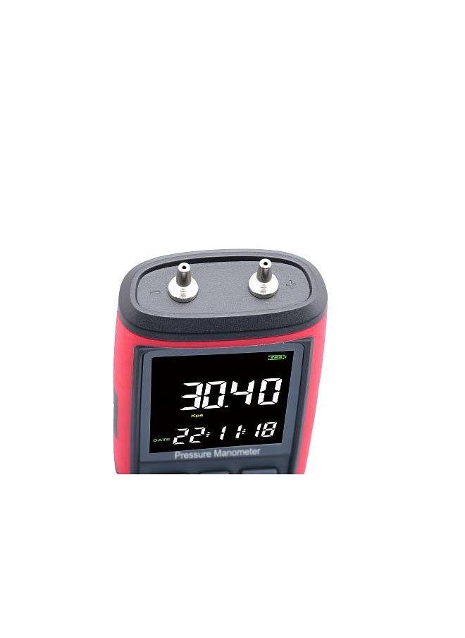 Lepmerk GT5101 Digital Manometer, Dual-Port Manometer Gas Pressure Tester, Handheld Professional Air Pressure Meter, 13 Selectable Units Differential Pressure Gauge, with Large LCD Display  - Image 3