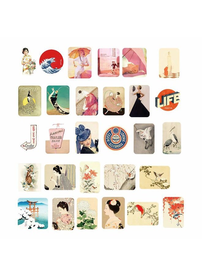 Doraking 200PCS Middle Size Vintage Theme Scrapbook Washi Stickers for Scrapbooking Diary Decoration (Retro Themed) - Image 3