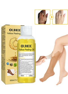 OUHOE Yellow Peeling Oil Super Strength Exfoliating Dark Skin for Body, Cleansing and Moisturizing100ml  - Image 1