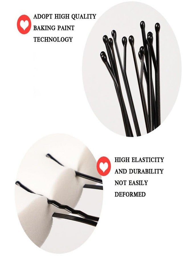 DHANABAPA Black Bobby Hair Pins 100 Pack – Durable Metal Bun Pins for Women & Girls, Perfect for Bridal Hairstyles, Juda Bun, Dance & Professional Salon Hair Styling. - Image 3