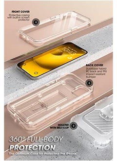 SupCase Unicorn Beetle Pro Case For Iphone 14 Plus 6.7" With Built In Screen Protector And Kickstand And Belt Clip Heavy Duty Rugged Case  - Image 5