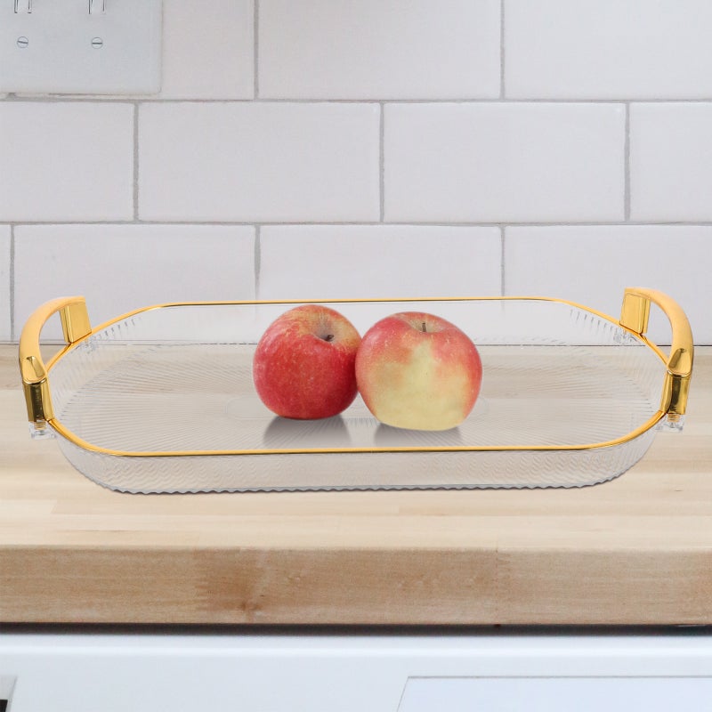 🍳 صينية تق م مستطيلة متعددة الاستخدامات مع مقبض للفواكه والحلويات - Image 3