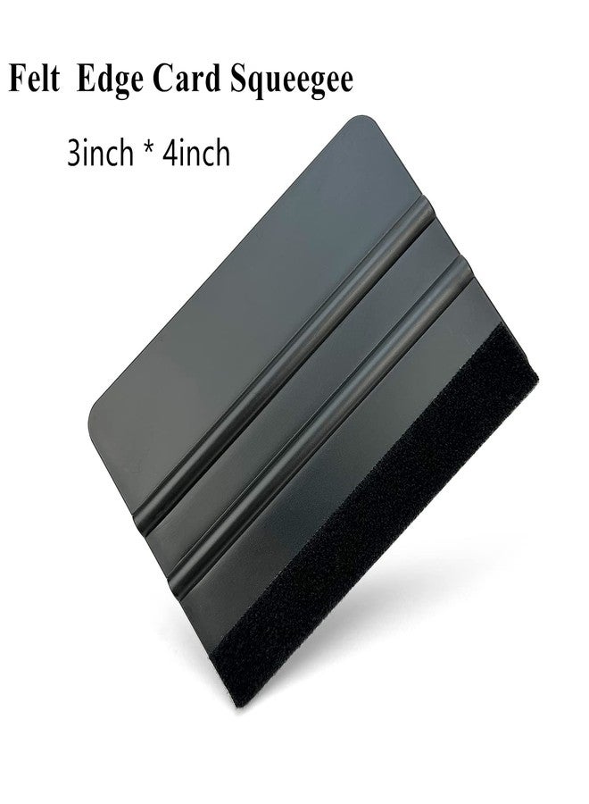 CARTINTS 3 Piece Felt Edge Squeegee, 4inch - 5inch - 6inch Vinyl Wrap Squeegee, Plastic Squeegee Scratch-Free for Decals, Adhesive Vinyl, Window Film, Wallpaper - Image 3