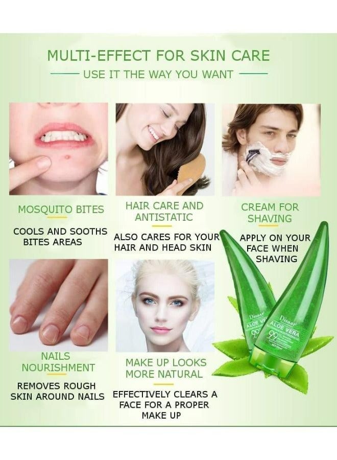 Disaar Aloe Vera Gel 99% Soothing and Moisturizing Gel Oil Control Acne After-sun Repair 250 ML - Image 5