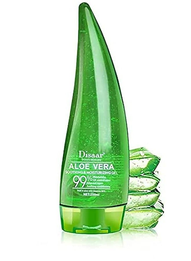 Disaar Aloe Vera Gel 99% Soothing and Moisturizing Gel Oil Control Acne After-sun Repair 250 ML - Image 2