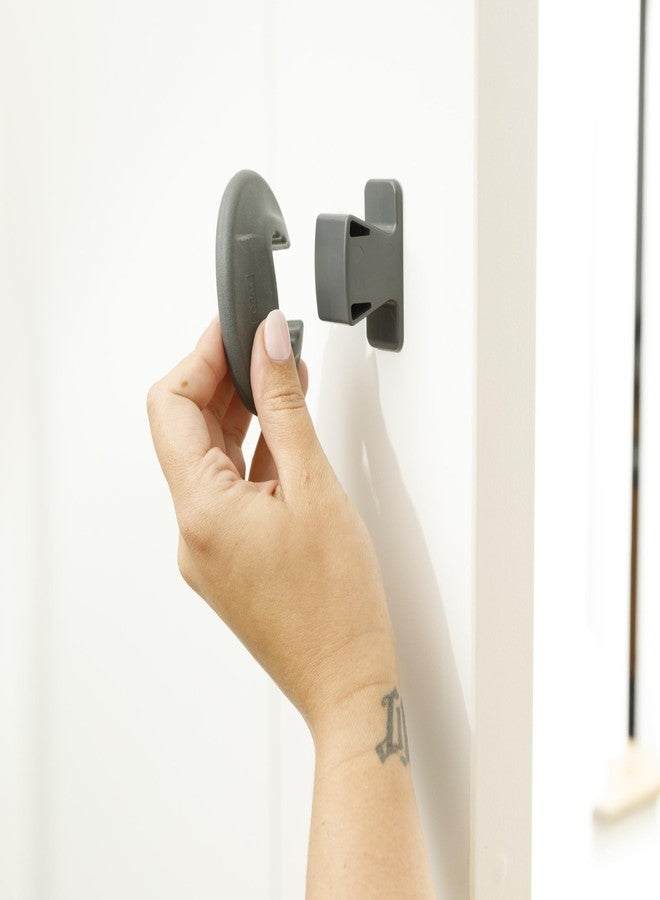 Qdos Safety Finger Slam Pinch Guard | Gray | Guaranteed NOT to compress or fall off like other products - Protect Fingers from Slamming Doors - Bite Proof & Choke Safe - Food Grade Material | 2 pack - Image 4