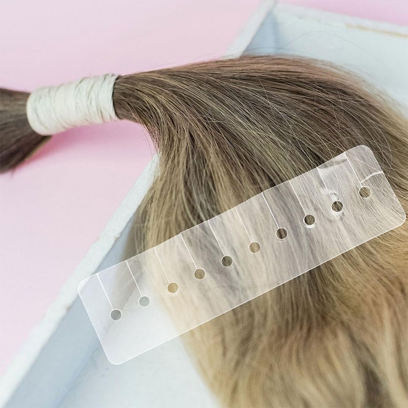 Wet anti slip MAGICLULU 20pcs Multi-hole Hair Extension Heat Shield Protectors with 10 Holes Heat Resistant Hair Sectioning Tool for DIY Extensions and Weft Adhesive Application Balanced universal design - Image 4