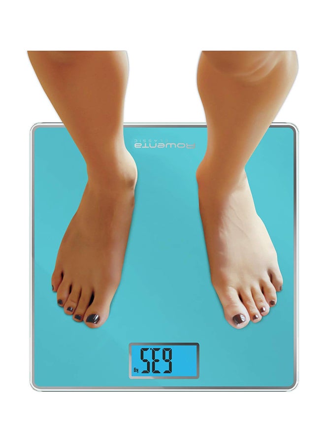 Tefal Classic Digital Bathroom Scale Up To 160 Kg Blue Tempered Glass Blue - Image 3