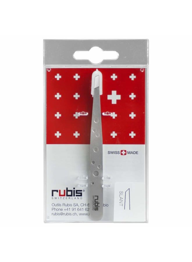 Rubis Perforated Stainless Steel Tweezer #135 - Image 3