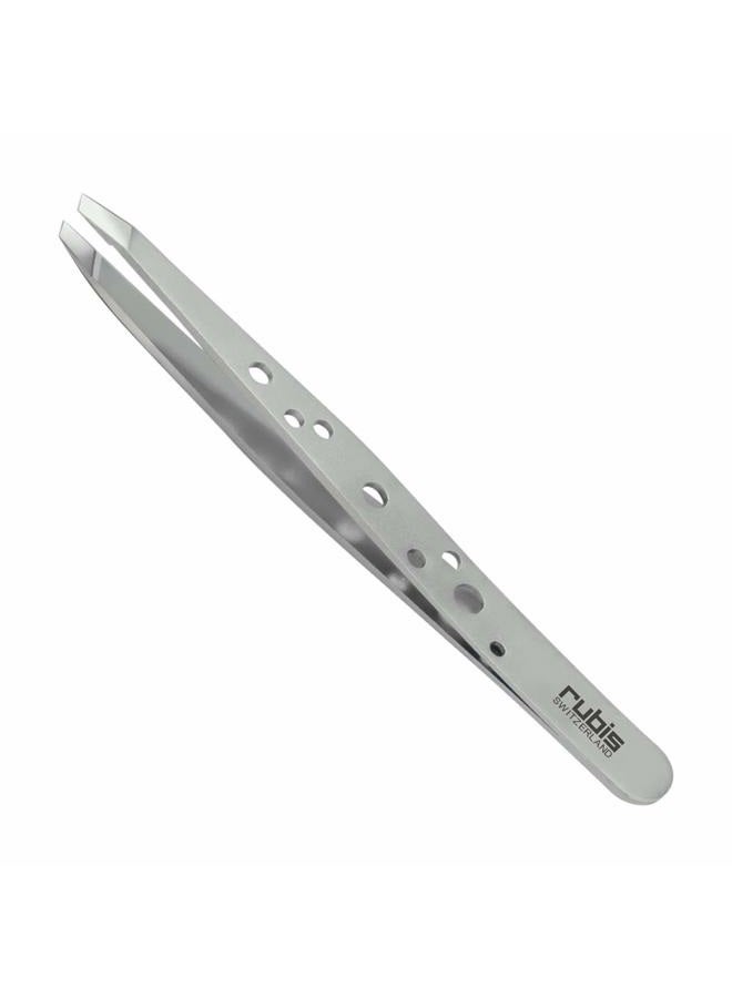 Rubis Perforated Stainless Steel Tweezer #135 - Image 1