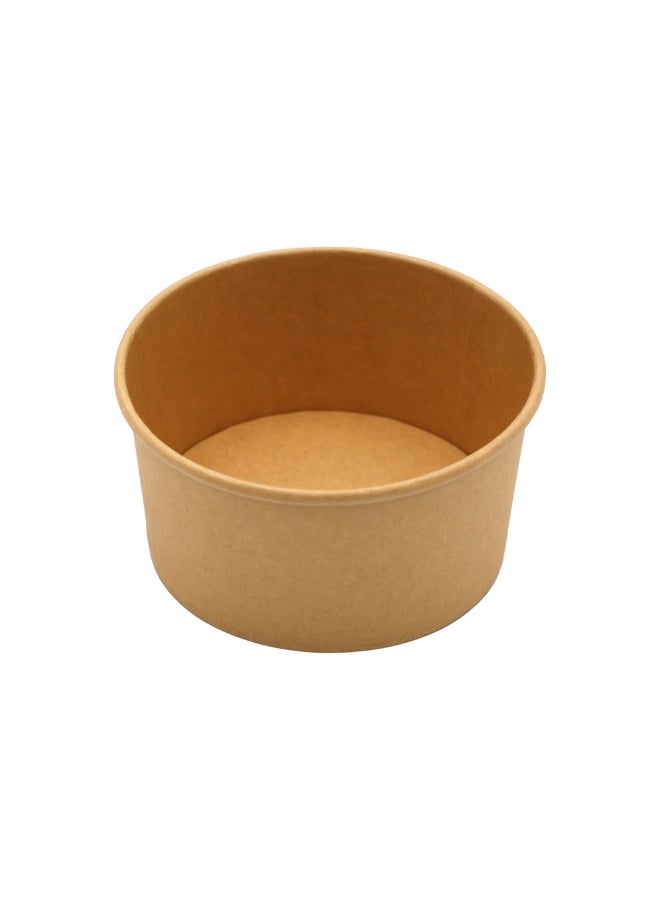 IDEAL PACK Kraft Paper Salad Bowls with Lids 5 PCS Eco Friendly Disposable Salad Containers Leak Proof Biodegradable Bowls for Salads Noodles Soups & Takeaway - Image 4