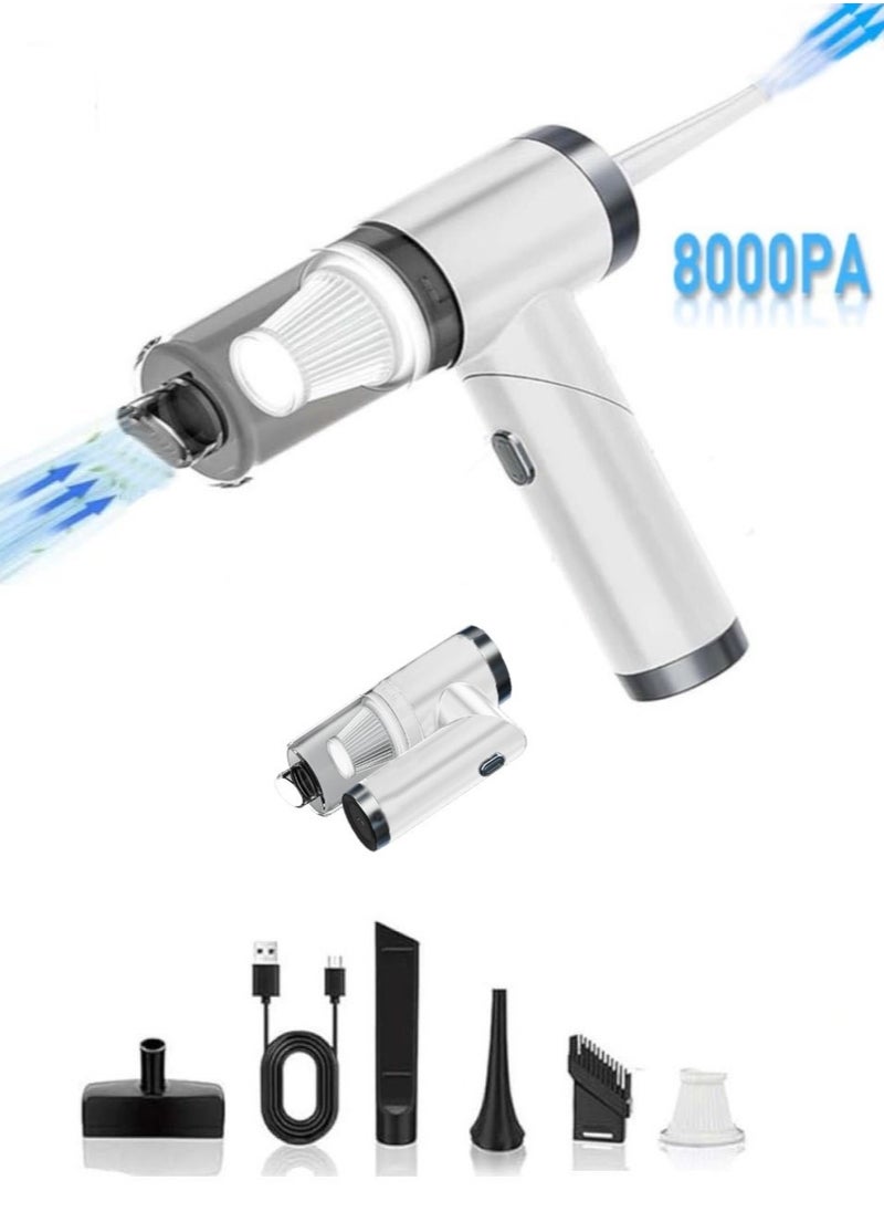 Changli - 2 in 1  Vacuum 4000mAh 120W 8000pa Suction,Hand Vacuum, Foldable Vacuum Cleaner, 90°Foldable Mini Portable Vacuum Cleaner, Cordless Vacuum Cleaners for Home, Multi- Functional Foldable Vacuum & Blower for Car/Home - Image 1