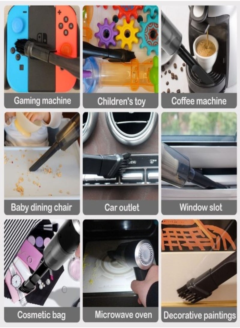 Changli - 2 in 1  Vacuum 4000mAh 120W 8000pa Suction,Hand Vacuum, Foldable Vacuum Cleaner, 90°Foldable Mini Portable Vacuum Cleaner, Cordless Vacuum Cleaners for Home, Multi- Functional Foldable Vacuum & Blower for Car/Home - Image 1
