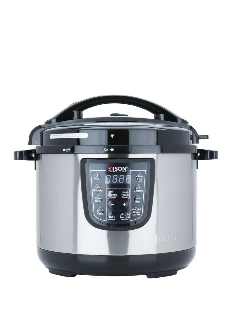 EDISON Edison Pro Electric Pressure Cooker with Granite Bowl, 10 Liter, 1400 Watt 