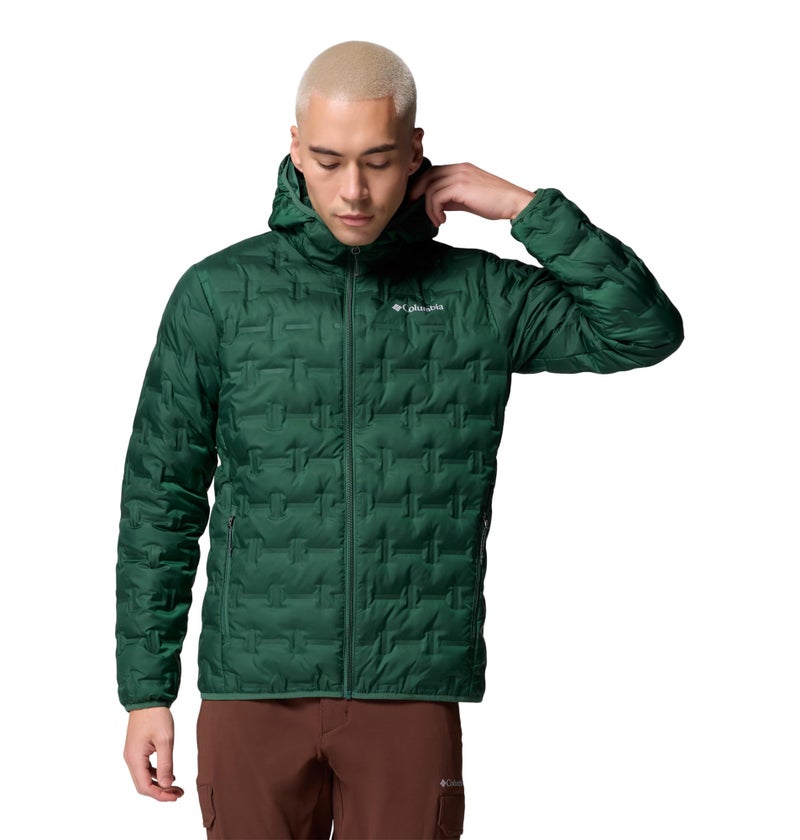 Columbia جاكيت كولومبيا للرجال ديلتا ريدج II مع غطاء رأس، غابة مطرية، كبير جداً