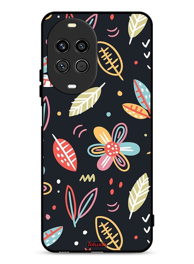 Tolwak Huawei nova 14 Ultra 5G Protective Case Cover Flowers And Leaves Abstract Art