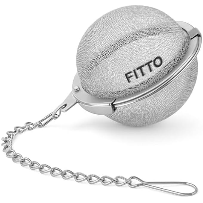 FITTO Tea Strainer 53 Cm Stainless Steel Tea Ball Infuser For Loose Tea Leaves Herb And Fruit  Fine Mesh Tea Filter For Perfect Steeping - Image 2