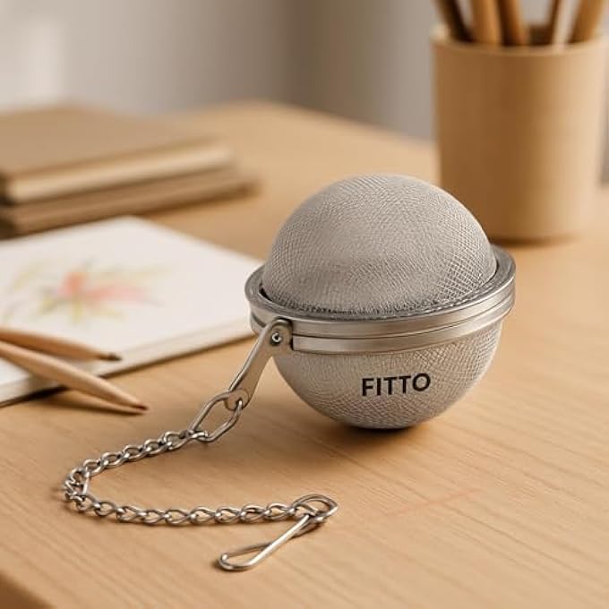 FITTO Tea Strainer 53 Cm Stainless Steel Tea Ball Infuser For Loose Tea Leaves Herb And Fruit  Fine Mesh Tea Filter For Perfect Steeping - Image 3