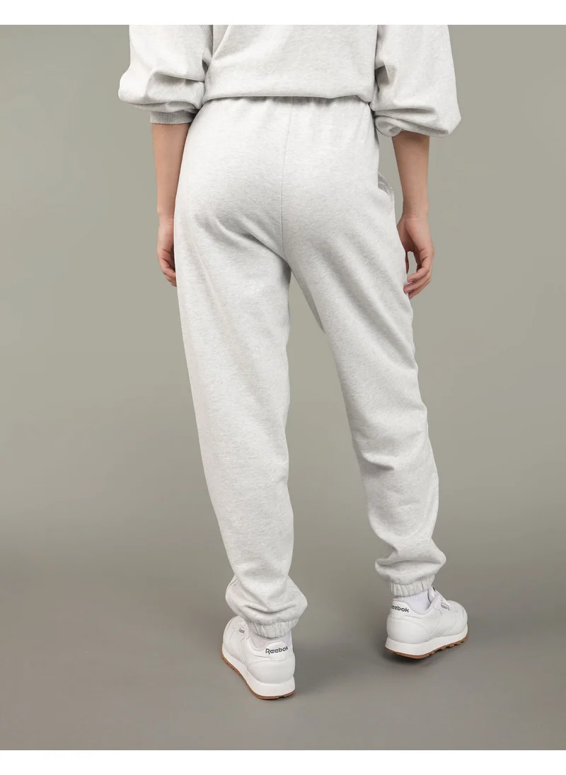 American Eagle Fleece Graphic Baggy Jogger