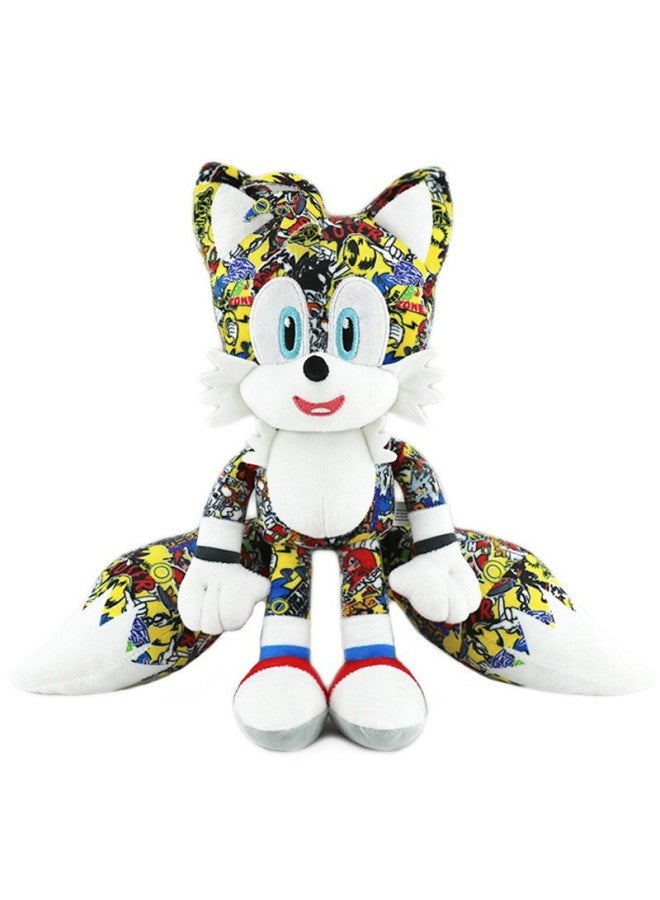 Sonic Plush Toy Sonic Mouse Sonic Plush Toy Hedgehog Doll Birthday Gift-Specifications:30cm Printed Sonic--yellow-Color:25-35cm - Image 1