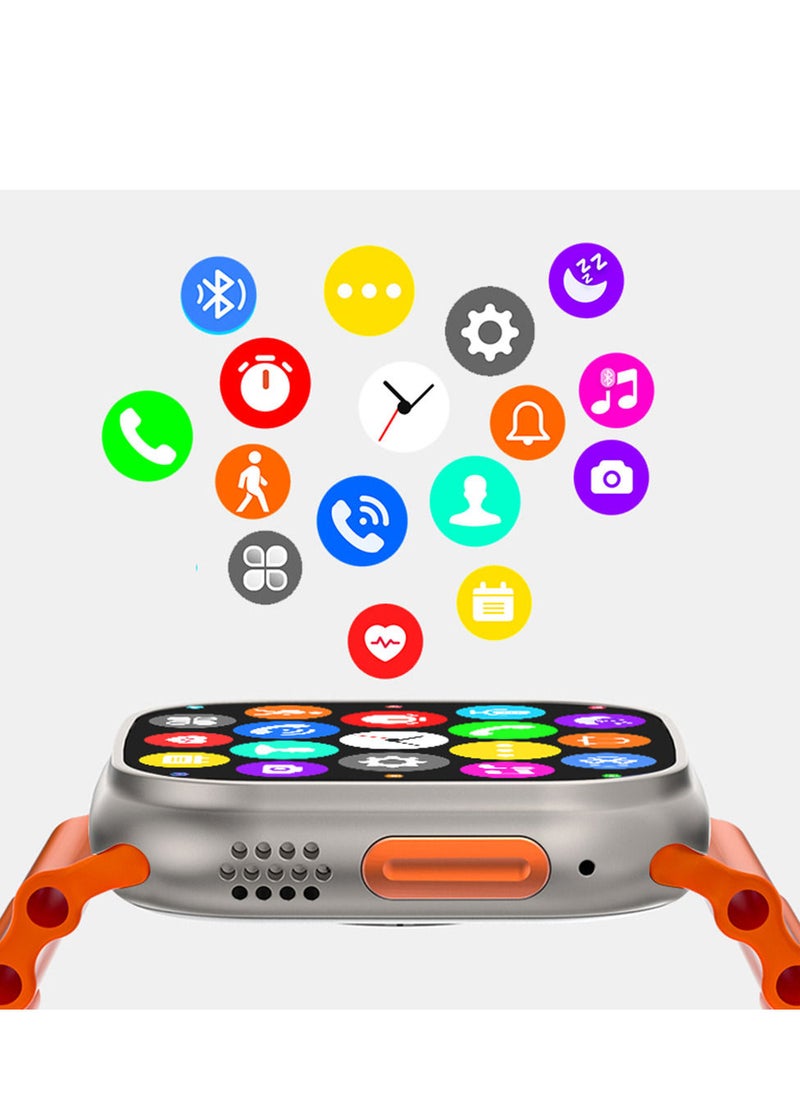 Generic - M8 PRO Ultra New Ultra 8 Pro Smartwatch Series 8 | S8 49mm 1.91" | Compass | NFC | IP68 Waterproof | Smart Sensor | Smart Watch with Ocean Strap - Image 1