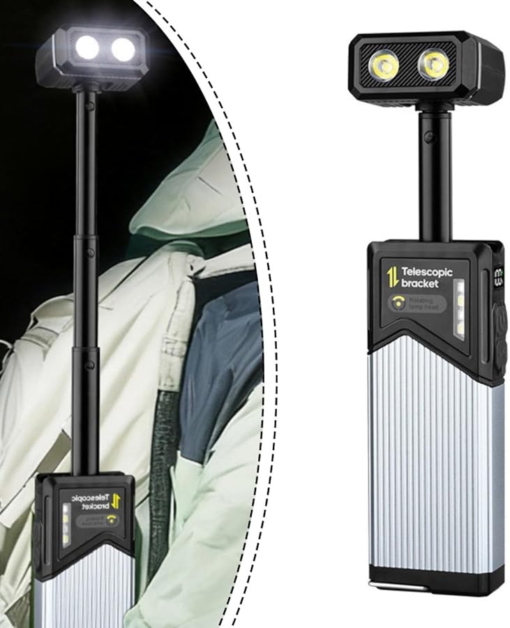 Rechargeable LED Camping Light With Magnetic Base 5 Modes 180 Rotating Head For Outdoor Work - Image 4