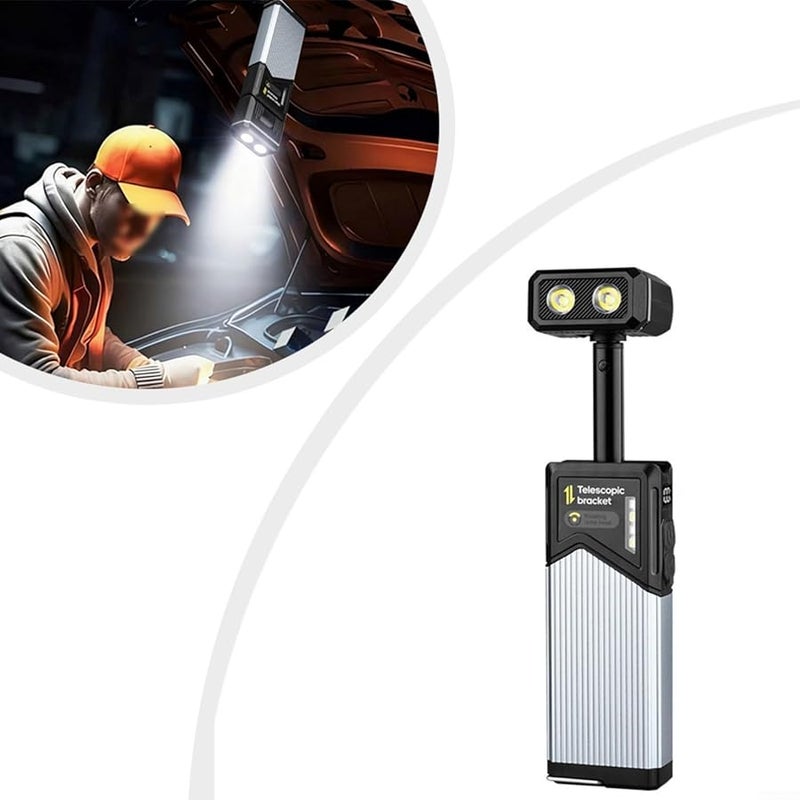 Rechargeable LED Camping Light With Magnetic Base 5 Modes 180 Rotating Head For Outdoor Work - Image 5