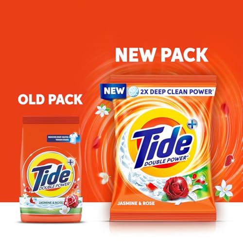 Tide Plus Detergent Washing Powder - 1kg | Jasmine & Rose Fragrance | 2X Deep Clean Power | World's No. 1 Detergent Brand - Image 2
