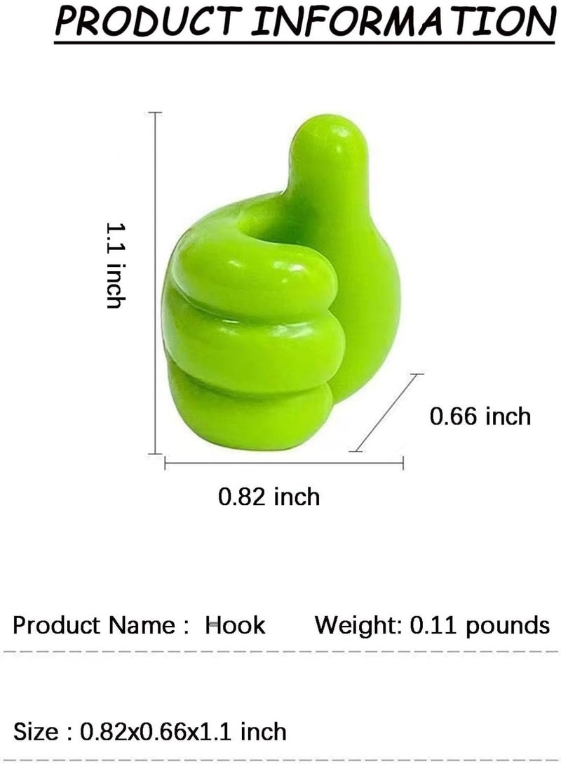 30Pcs Silicone Thumb Wall Hooks – Self-Adhesive Cable Organizer Clips, Multifunction Wall Hooks & Key Hangers for Kitchen, Bathroom, Office, Car, or Bedroom - Image 5